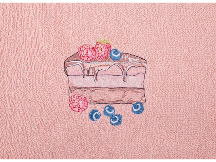 Салфетка махровая, "тортик" 100% хлопок, пепельно розовый SANTALINO (850-453-37)