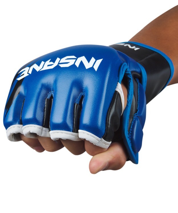 Перчатки для MMA FALCON, ПУ, синий, L (1743535)