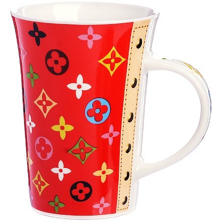 Кружка 0,5л,Модный узор LV (мин.4шт) LR (4334) Кружка 0,5л,Модный узор LV (мин.4шт) LR (4334)