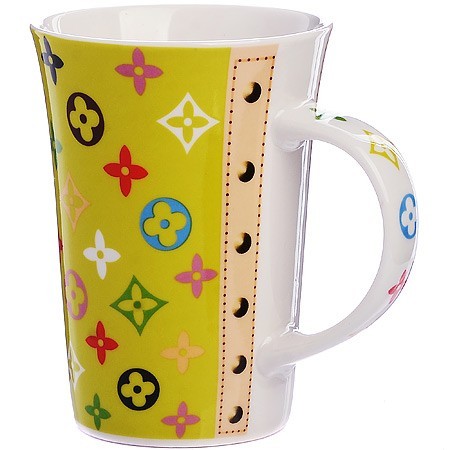 Кружка 0,5л,Модный узор LV (мин.4шт) LR (4334) Кружка 0,5л,Модный узор LV (мин.4шт) LR (4334)