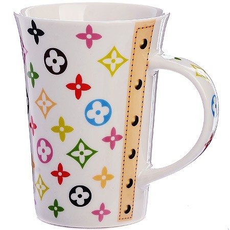 Кружка 0,5л,Модный узор LV (мин.4шт) LR (4334)