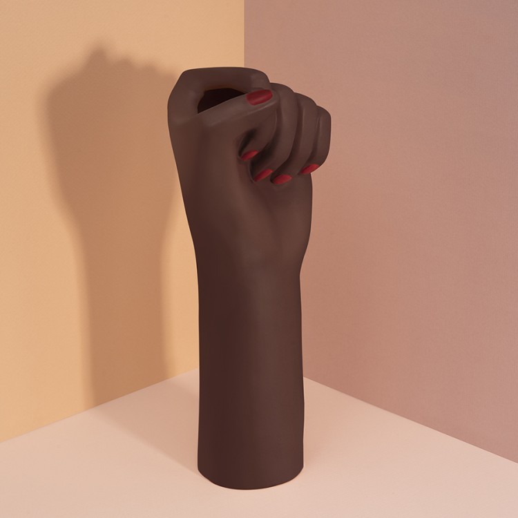 Ваза для цветов girl power, black, 27,1 см (75941)