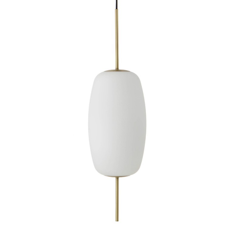 Лампа подвесная silk, 78хD22 см, белое опаловое стекло (68015)