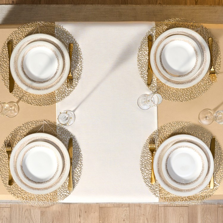 Дорожка на стол 45х150 cm  "феерия. золото", цвет: бежевый, tm lefard, полиэстер 100% Lefard (986-003-3)