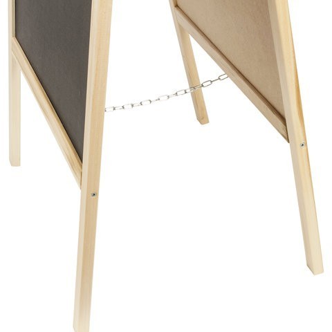 Доска штендер двусторонняя для мела и магнитно маркерная Staff 54х109 см 236889 (1) (86621)