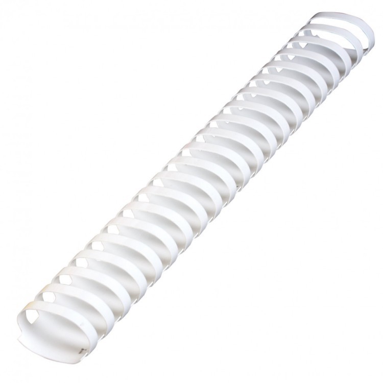 Пружины пластик. для переплета к-т 50 шт 45 мм (для сшив. 341-410 л.) белые Brauberg 530933 (1) (89979)
