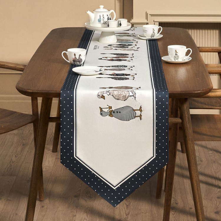 Дорожка на стол "family farm", 45х215см, синий 100% хлопок,твил Lefard (850-742-32)