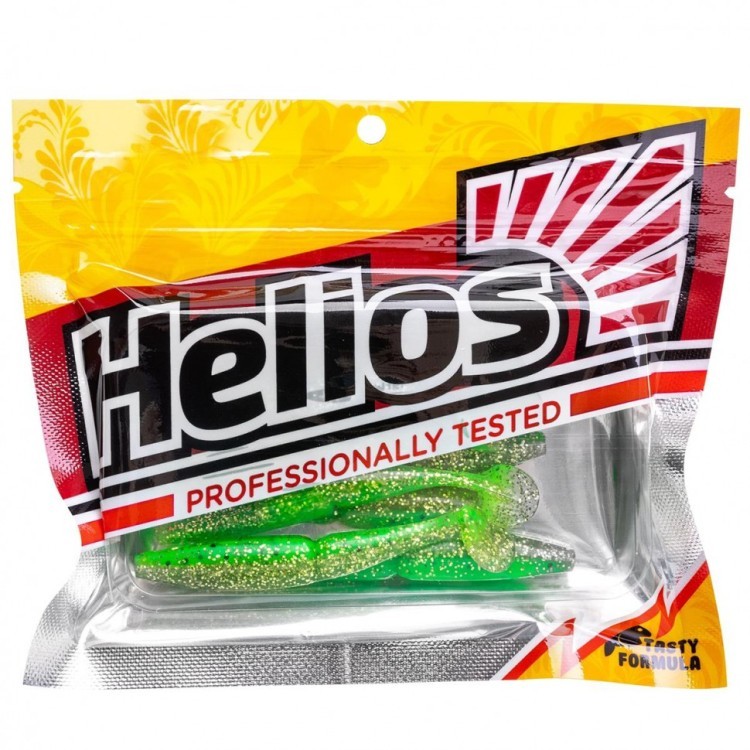 Виброхвост Helios Guru 3,0"/7,62 см, цвет Green Peas 9 шт HS-29-051 (77619)