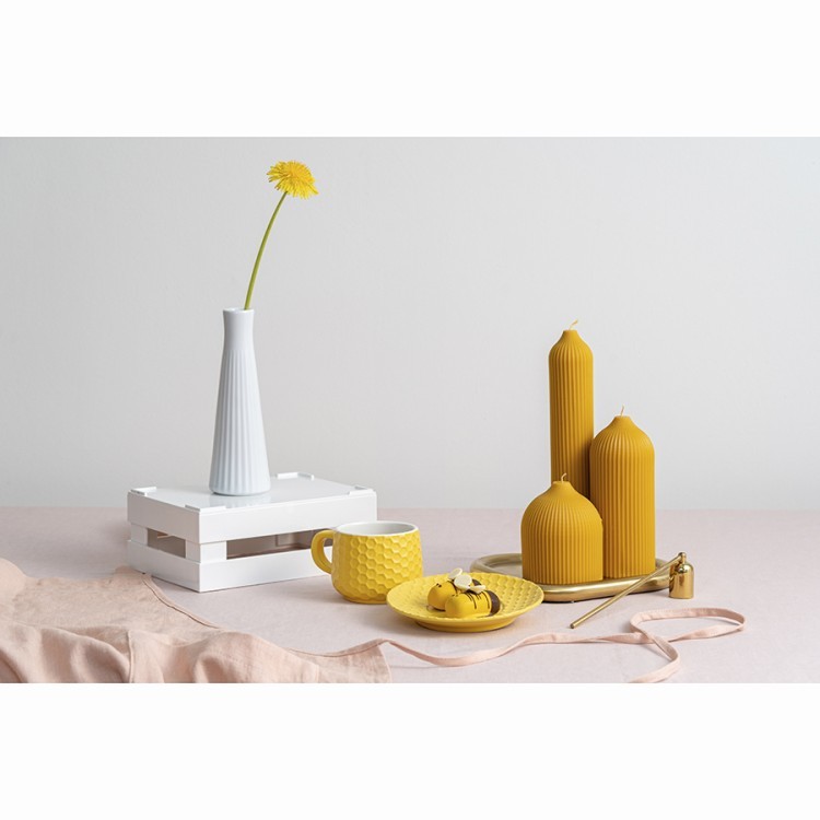 Свеча декоративная цвета карри из коллекции edge, 10,5см (75050)