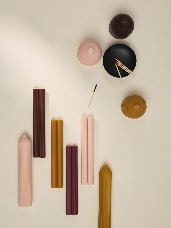 Свеча декоративная цвета карри из коллекции edge, 10,5см (75050)