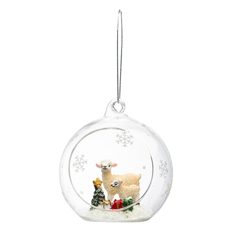 Ёлочная игрушка Овечки из коллекции new year essential, 9см (80991)