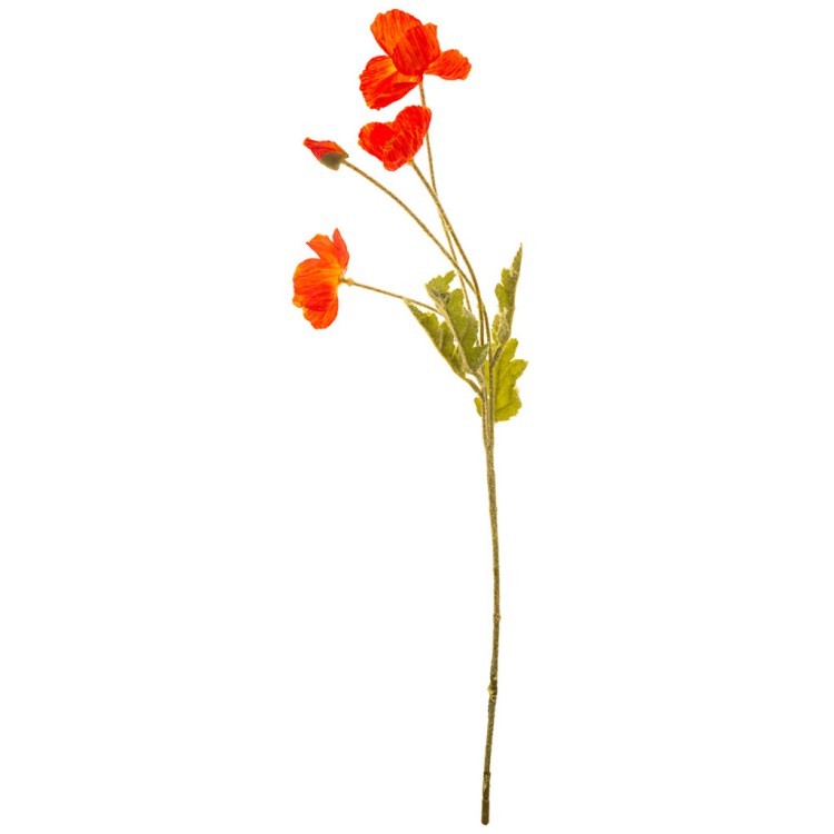 Цветок искусственный "мак" высота=60 см без упаковки Lefard (278-106)