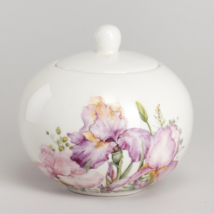 Сахарница lefard "irises" 5,5*12 см 475 мл Lefard (425-154) Сахарница lefard "irises" 5,5*12 см 475 мл Lefard (425-154)