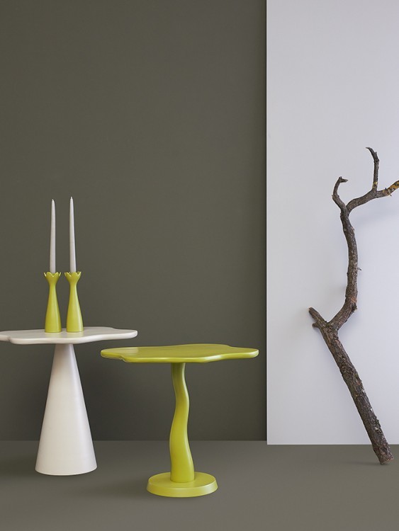 Столик приставной fluid, 56х49 см, лайм (78643)