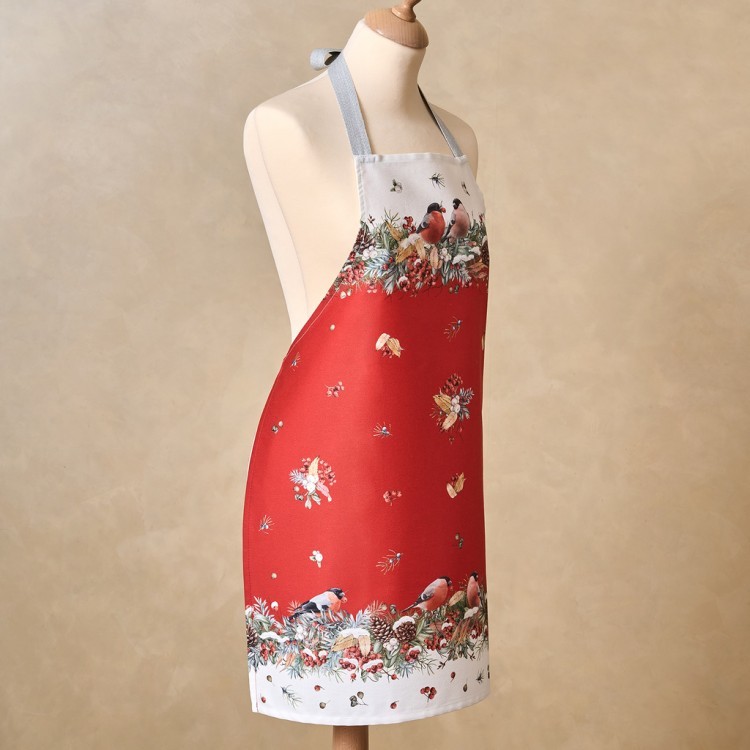 Фартук "морозко. снегири",60х70см ,100% хлопок,твил, Lefard (850-745-7)
