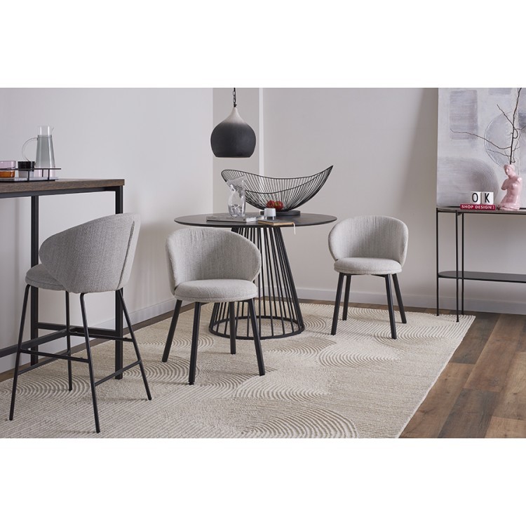 Стул полубарный comfy, рогожка, топленое молоко (77340) Стул полубарный comfy, рогожка, топленое молоко (77340)