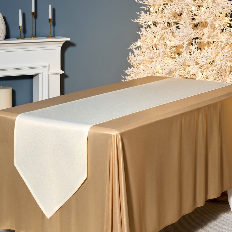 Дорожка на стол 45х300 cm  "феерия. золото", цвет: бежевый, tm lefard, полиэстер 100% Lefard (986-003-32)