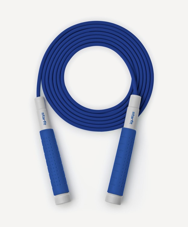 Скакалка STARFIT RP-401, c силиконовыми ручками, 3 м, синий (2109381) Скакалка STARFIT RP-401, c силиконовыми ручками, 3 м, синий (2109381)
