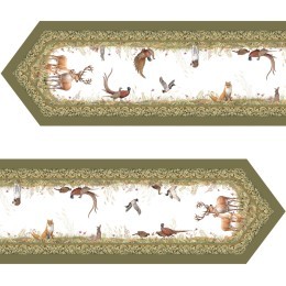 Дорожка на стол "охота", 45х215см, зеленый, 100% хлопок,твил Lefard (850-751-31)