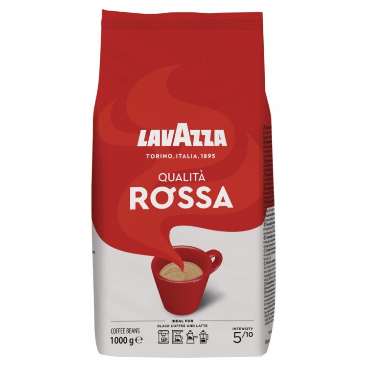 Кофе в зернах LAVAZZA Qualita Rossa 1 кг ИТАЛИЯ RETAIL 620412 (1) (91205)