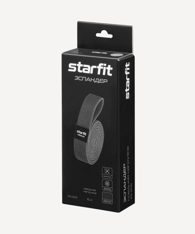 Эспандеры для кроссфита Starfit ES-205, средняя нагрузка, текстиль, темно-серый (2113737) Эспандеры для кроссфита Starfit ES-205, средняя нагрузка, текстиль, темно-серый (2113737)
