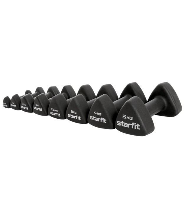 Гантель неопреновая STARFIT DB-205 4 кг, черный (1740214)