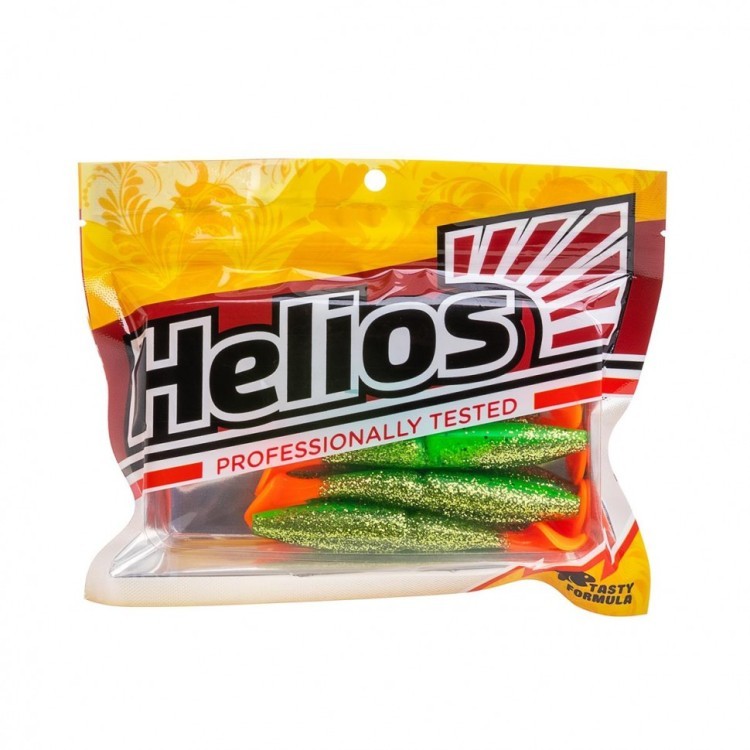 Виброхвост Helios Guru 3,0"/7,62 см, цвет Green Peas OT 9 шт HS-29-054 (77620)