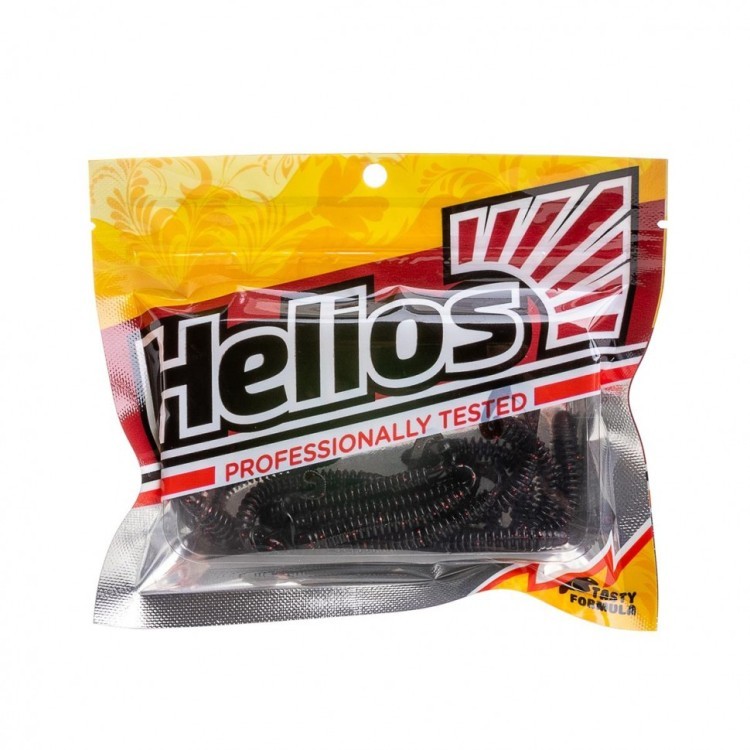 Твистер Helios Credo Long Body 2,95"/7,5 см, цвет Dark Star 12 шт HS-9-047 (78123)