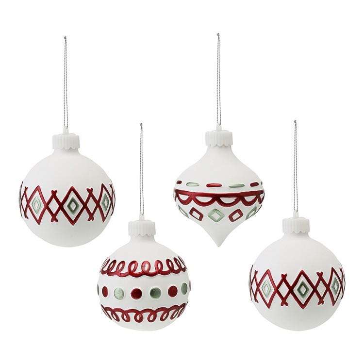 Набор ёлочных украшений с подсветкой festive embroidey из коллекции new year essential, 4 шт. (78341) Набор ёлочных украшений с подсветкой festive embroidey из коллекции new year essential, 4 шт. (78341)