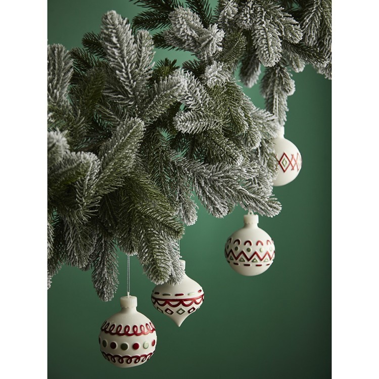 Набор ёлочных украшений с подсветкой festive embroidey из коллекции new year essential, 4 шт. (78341) Набор ёлочных украшений с подсветкой festive embroidey из коллекции new year essential, 4 шт. (78341)