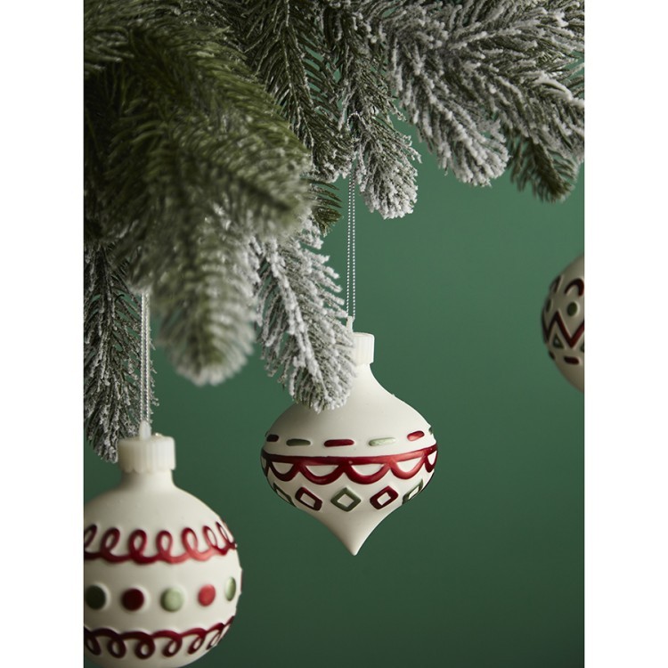 Набор ёлочных украшений с подсветкой festive embroidey из коллекции new year essential, 4 шт. (78341) Набор ёлочных украшений с подсветкой festive embroidey из коллекции new year essential, 4 шт. (78341)