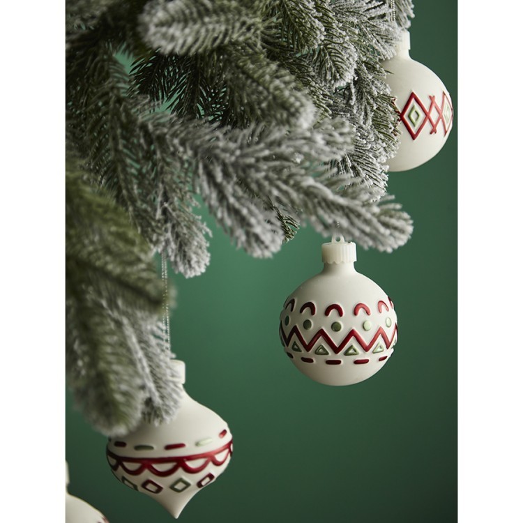 Набор ёлочных украшений с подсветкой festive embroidey из коллекции new year essential, 4 шт. (78341) Набор ёлочных украшений с подсветкой festive embroidey из коллекции new year essential, 4 шт. (78341)