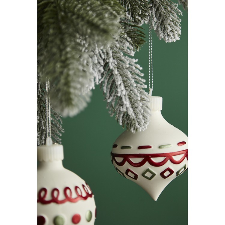Набор ёлочных украшений с подсветкой festive embroidey из коллекции new year essential, 4 шт. (78341) Набор ёлочных украшений с подсветкой festive embroidey из коллекции new year essential, 4 шт. (78341)