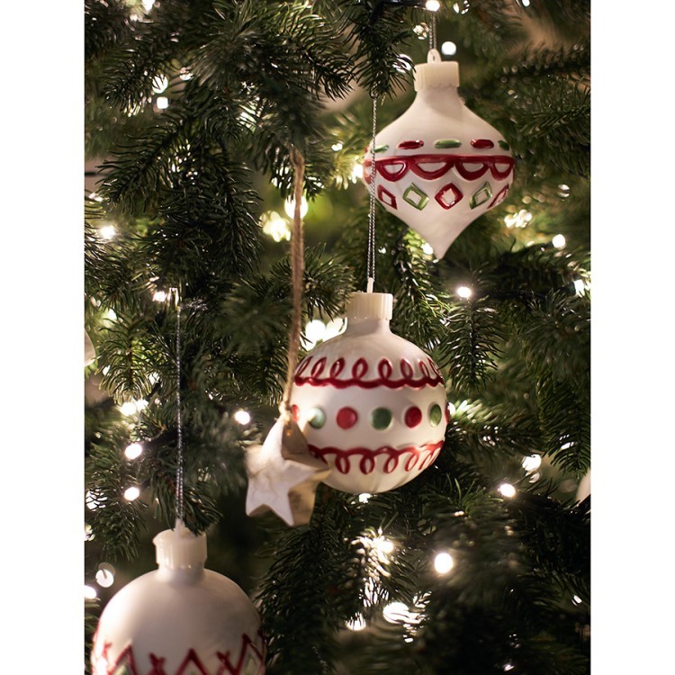 Набор ёлочных украшений с подсветкой festive embroidey из коллекции new year essential, 4 шт. (78341) Набор ёлочных украшений с подсветкой festive embroidey из коллекции new year essential, 4 шт. (78341)
