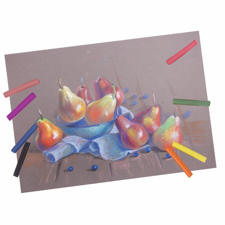 Пастель сухая художественная Brauberg Art Debut 54 цвета круглое сечение 181462 (1) (64969)