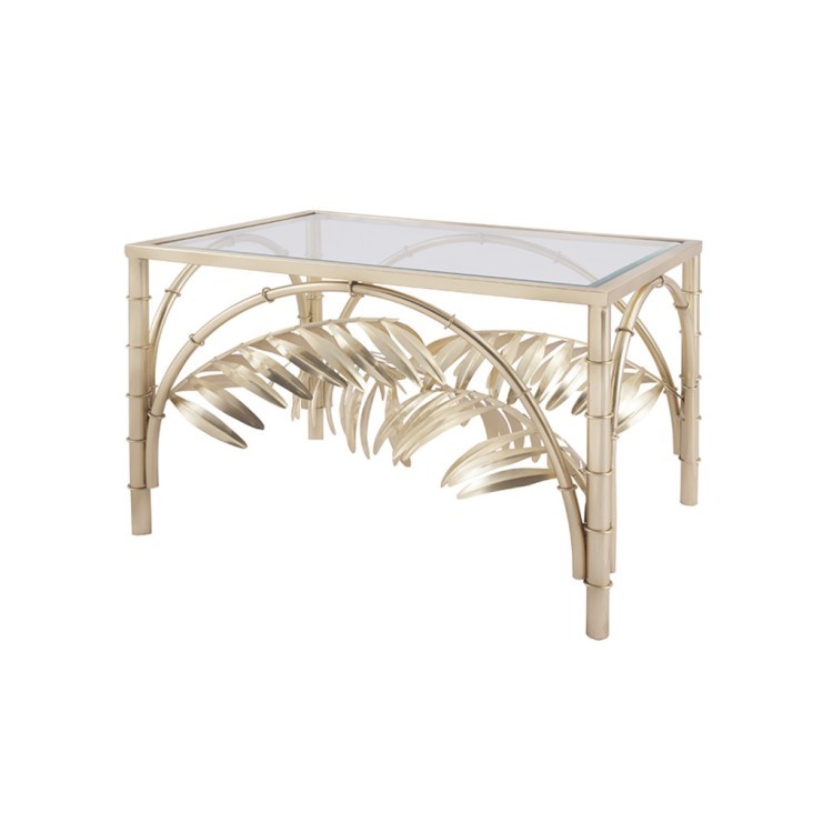 Стол E115, сталь, стекло, Antique brass, ROOMERS FURNITURE