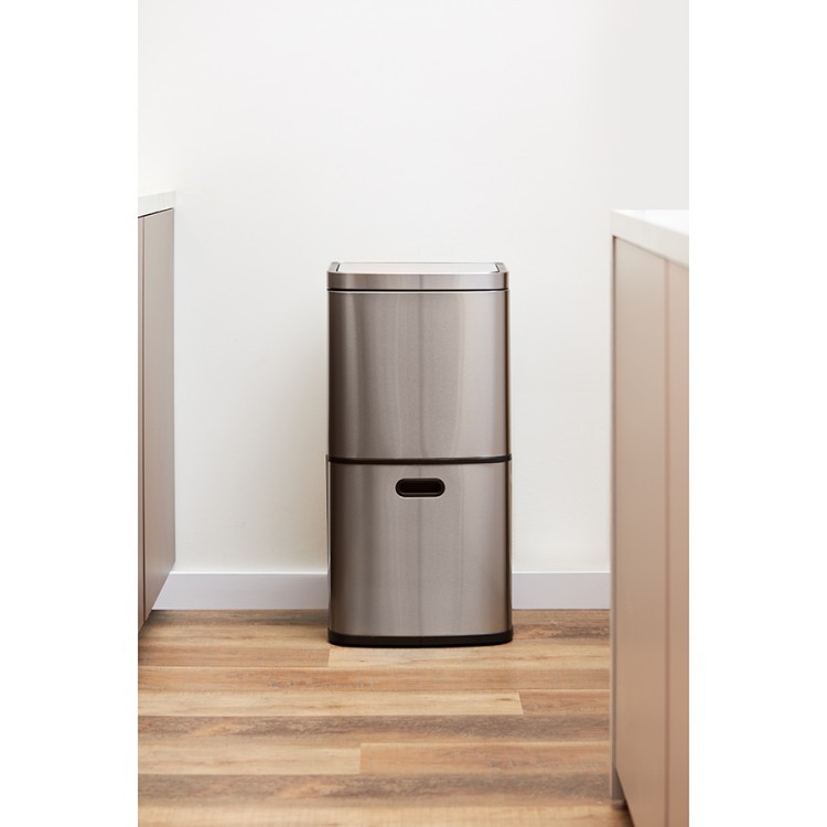 Контейнер мусорный с 2-мя отделениями smart bin, сенсорный, 60 л (78739) Контейнер мусорный с 2-мя отделениями smart bin, сенсорный, 60 л (78739)