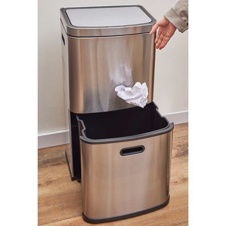 Контейнер мусорный с 2-мя отделениями smart bin, сенсорный, 60 л (78739) Контейнер мусорный с 2-мя отделениями smart bin, сенсорный, 60 л (78739)