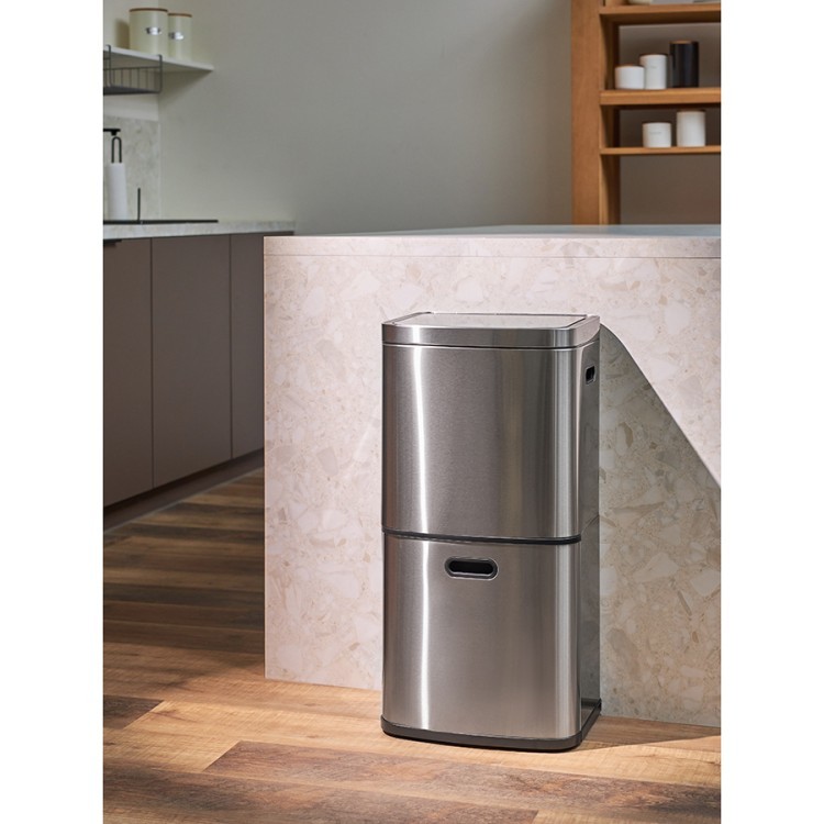 Контейнер мусорный с 2-мя отделениями smart bin, сенсорный, 60 л (78739) Контейнер мусорный с 2-мя отделениями smart bin, сенсорный, 60 л (78739)
