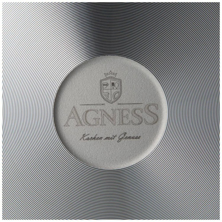 Сковорода agness "midnight" съемная ручка, диаметр 24 см Agness (899-111)