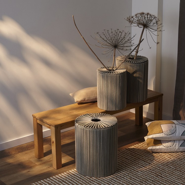 Корзина плетеная dholak grey из коллекции ethnic, размер l (77213) Корзина плетеная dholak grey из коллекции ethnic, размер l (77213)