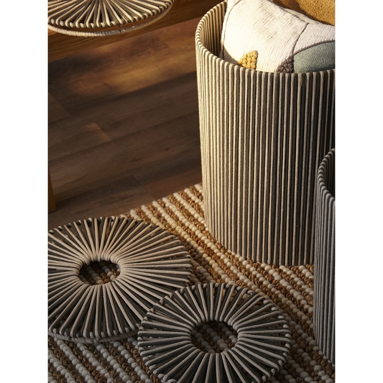 Корзина плетеная dholak grey из коллекции ethnic, размер l (77213) Корзина плетеная dholak grey из коллекции ethnic, размер l (77213)