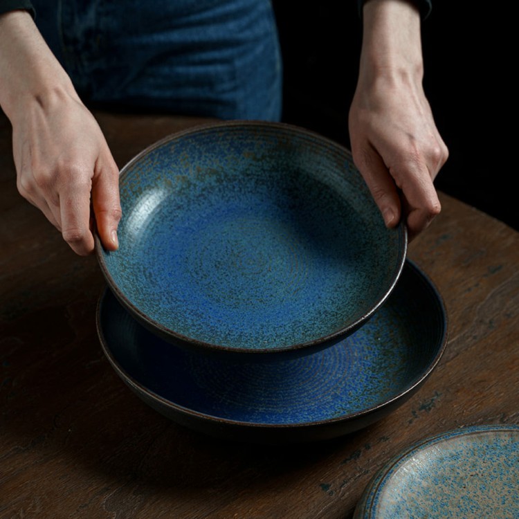 Чаша E753-P-10113/20, 5 см, керамика, Blue/Grey, ROOMERS TABLEWARE Чаша E753-P-10113/20, 5 см, керамика, Blue/Grey, ROOMERS TABLEWARE