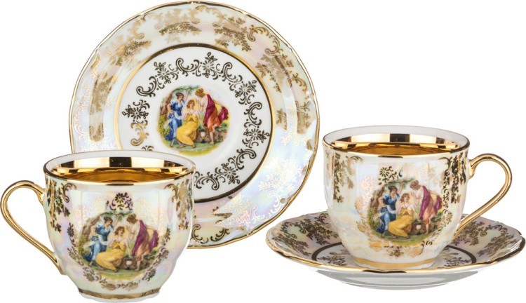 Чайный набор на 2 персоны 4 пр."мадонна" 250 мл. Elisabeth Bohemia Original (662-586)