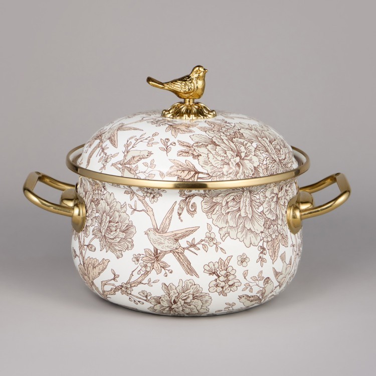 Набор кастрюль agness эмалированных серия "royal garden", 4пр. 2,1л и 3,8л Agness (950-601) Набор кастрюль agness эмалированных серия "royal garden", 4пр. 2,1л и 3,8л Agness (950-601)