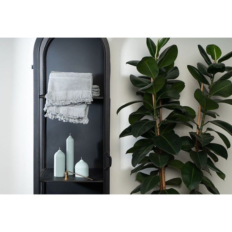 Полотенце для рук декоративное с бахромой серого цвета essential, 50х90 см (63357)