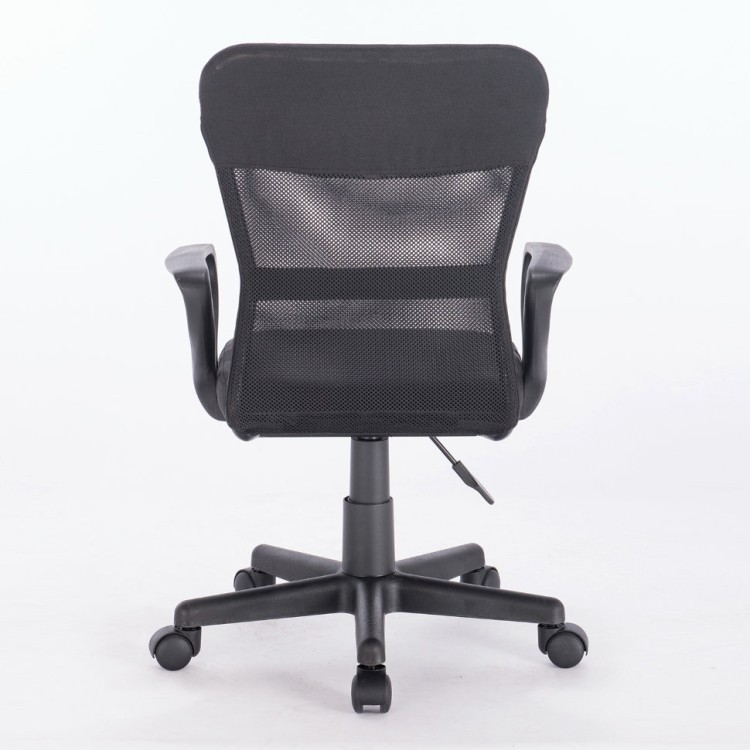 Кресло офисное компактное Brabix Jet MG-315 сетка/ткань черное 531839 (1) (71830)