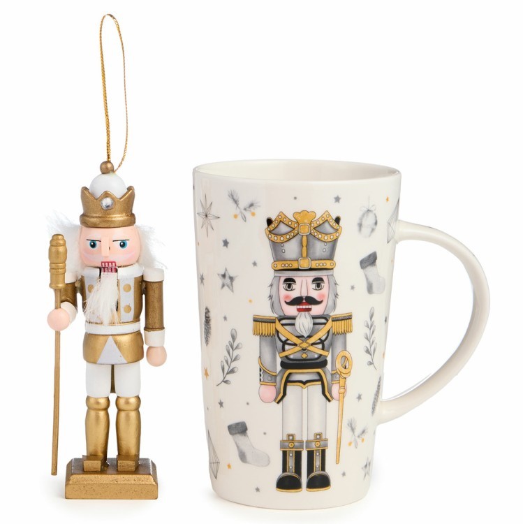 Набор подарочный lefard "щелкунчик" (кружка 385 мл в комплекте с ёлочной игрушкой) Lefard (580-095)