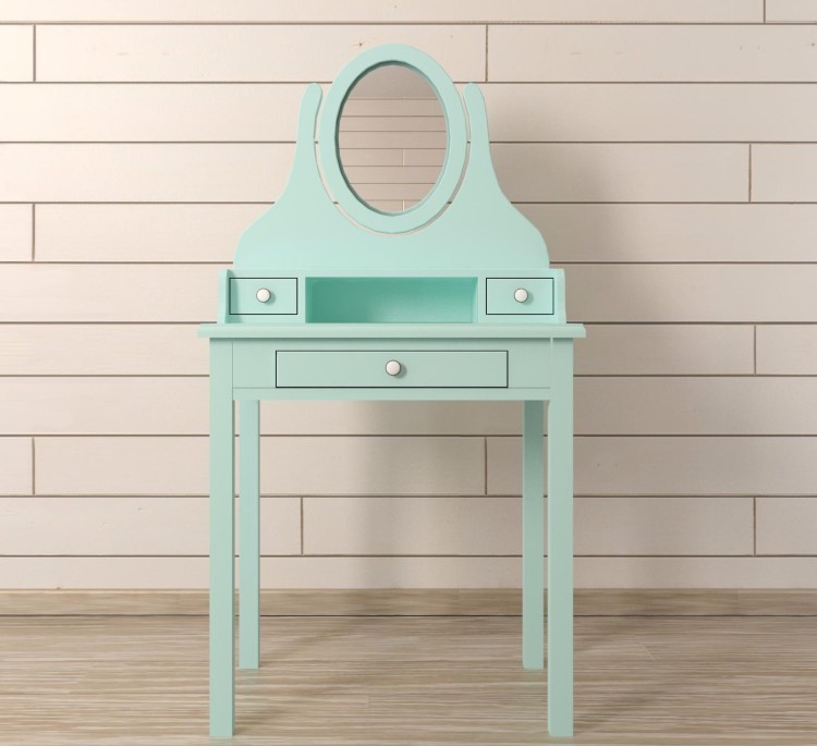 Туалетный столик с зеркалом Adelina в мятном цвете DM1038ETGM-ET