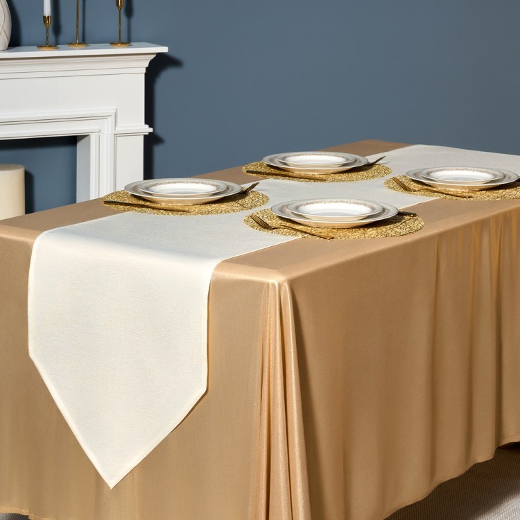 Дорожка на стол 45х220 cm  "феерия. золото", цвет: бежевый, tm lefard, полиэстер 100% Lefard (986-003-31)